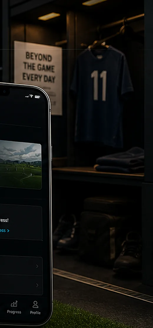 Dark football locker room background