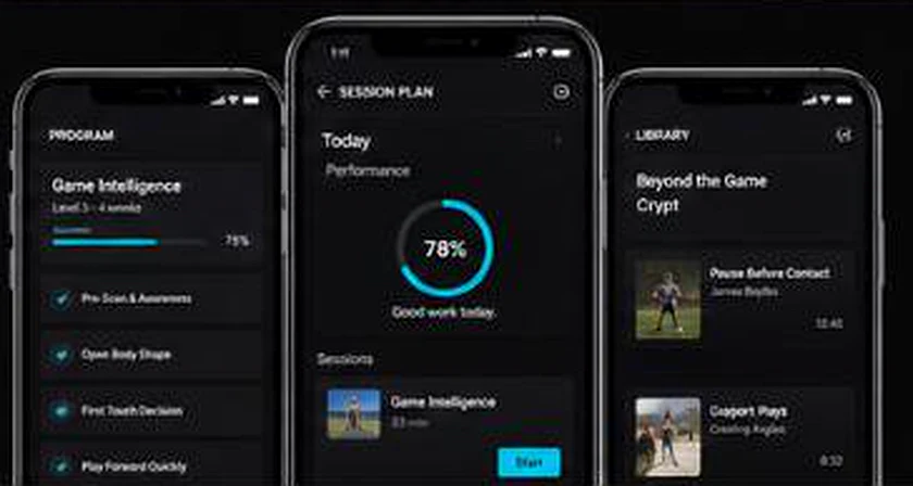 Livingfootball app phone preview